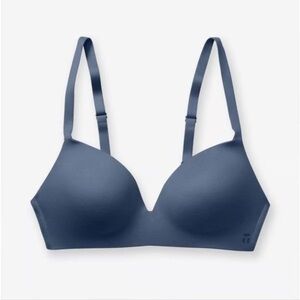 TOMMY JOHN SECOND SKIN LIGHTLY LINED WIRELESS DEMI BRA IN FLINT STONE SIZE 32D
